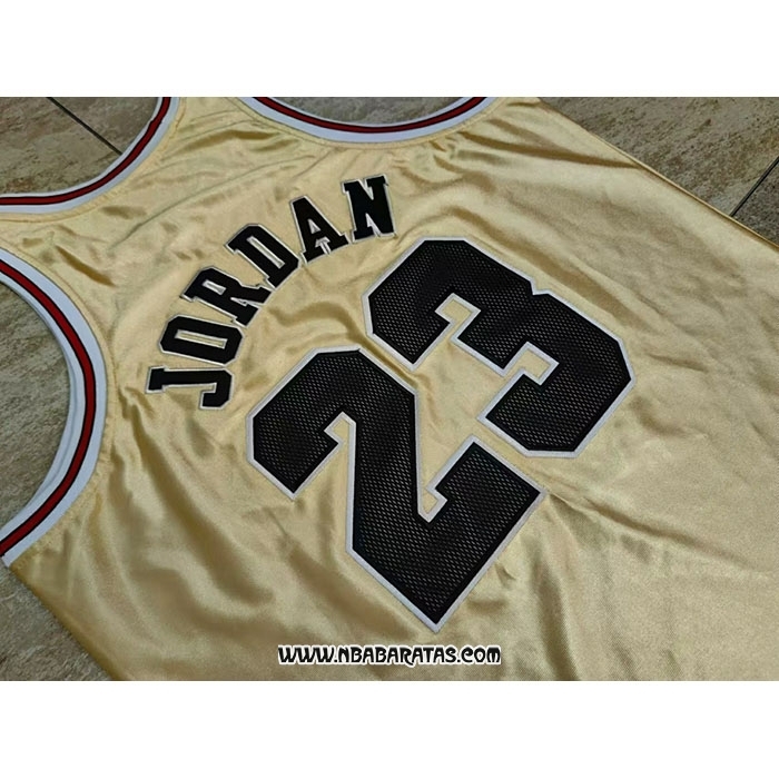Camiseta Chicago Bulls Michael Jordan #23 75th Anniversary Mitchell & Ness 1997-98 Oro